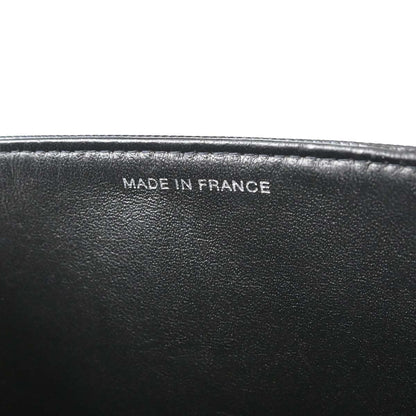 Chanel 1996-1997 Black Lizard-Embossed Calfskin Handbag