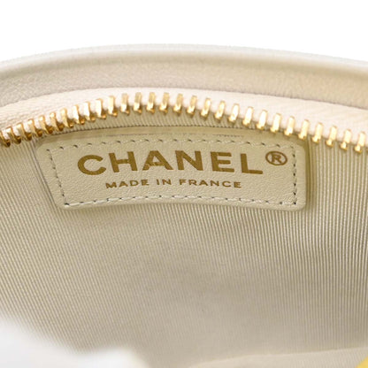 Chanel 2019 White Yellow Calfskin Coco Beach Ball Shoulder Bag
