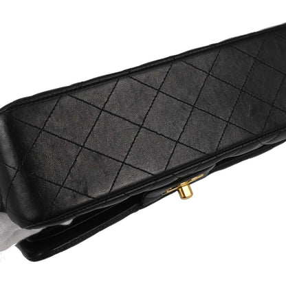 Chanel Black Lambskin Small Classic Double Flap Shoulder Bag