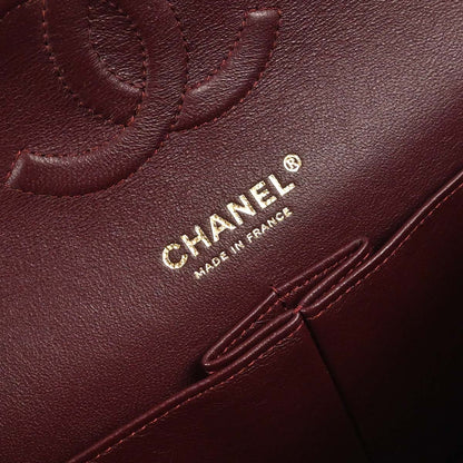 Chanel Black Lambskin Medium Classic Double Flap Shoulder Bag
