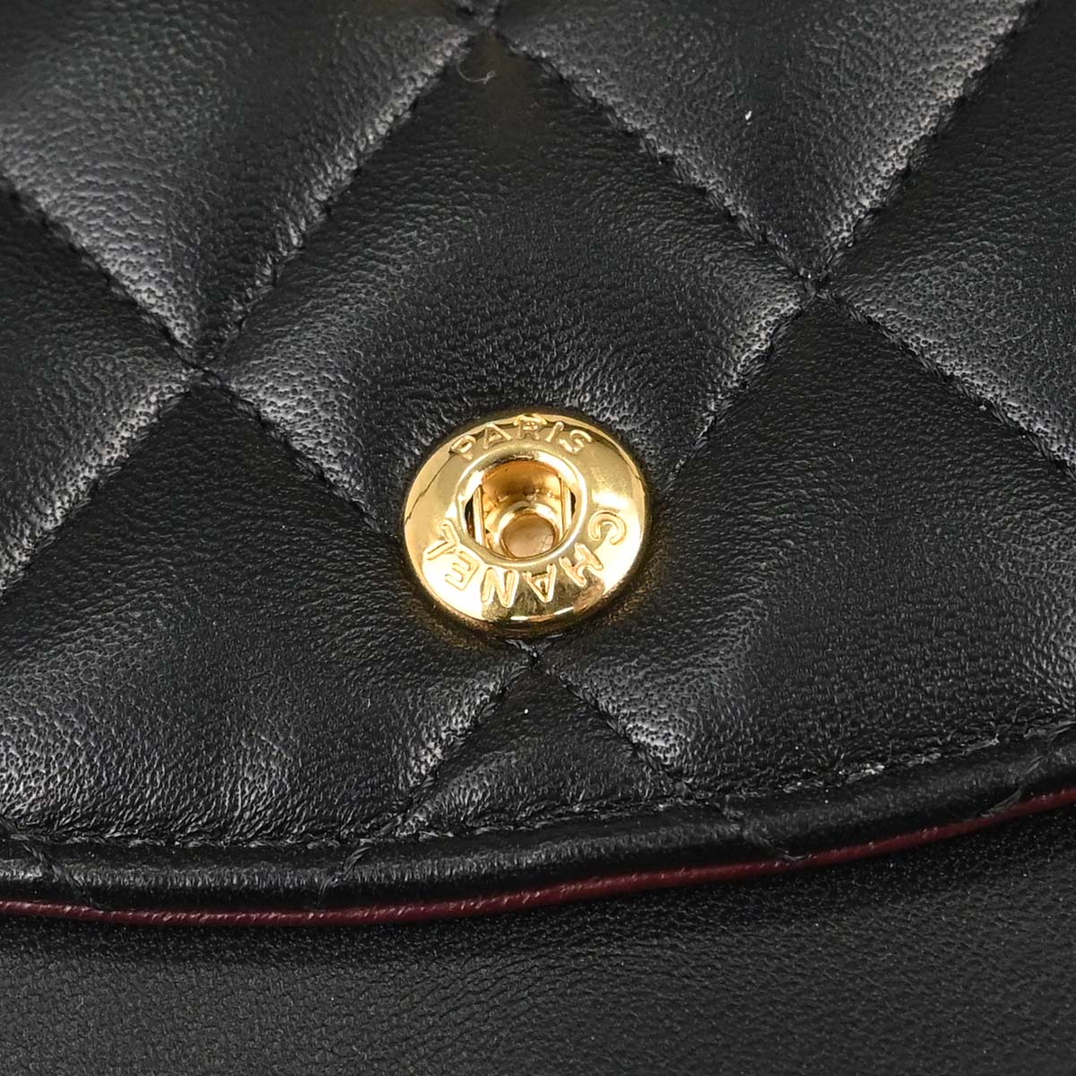 Chanel Black Lambskin Medium Classic Double Flap Shoulder Bag