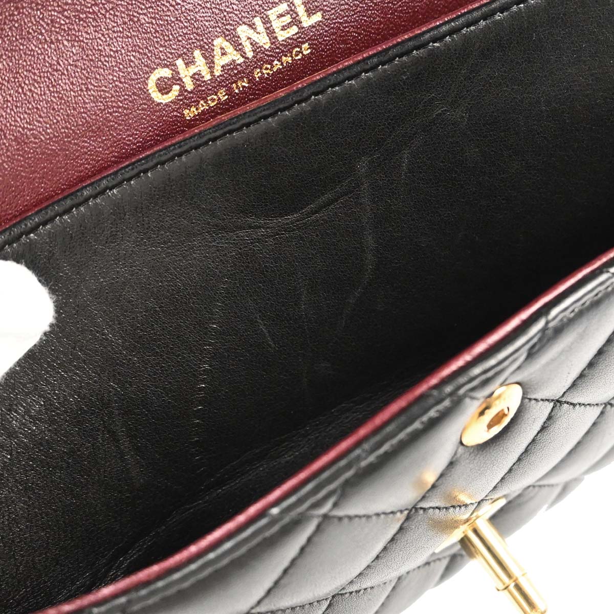Chanel 2006-2008 Black Lambskin Medium Classic Double Flap Shoulder Bag