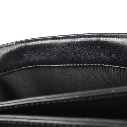 Chanel 2018 Black Lambskin Top Handle 2way Shoulder Handbag