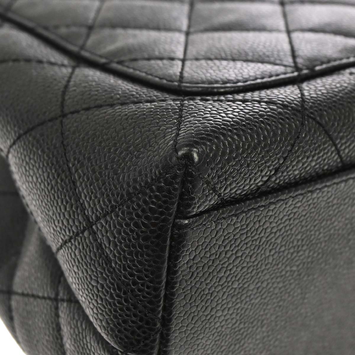 Chanel 2002-2003 Black Caviar Skin Kelly Handbag