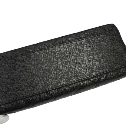 Chanel 2002-2003 Black Caviar Skin Kelly Handbag