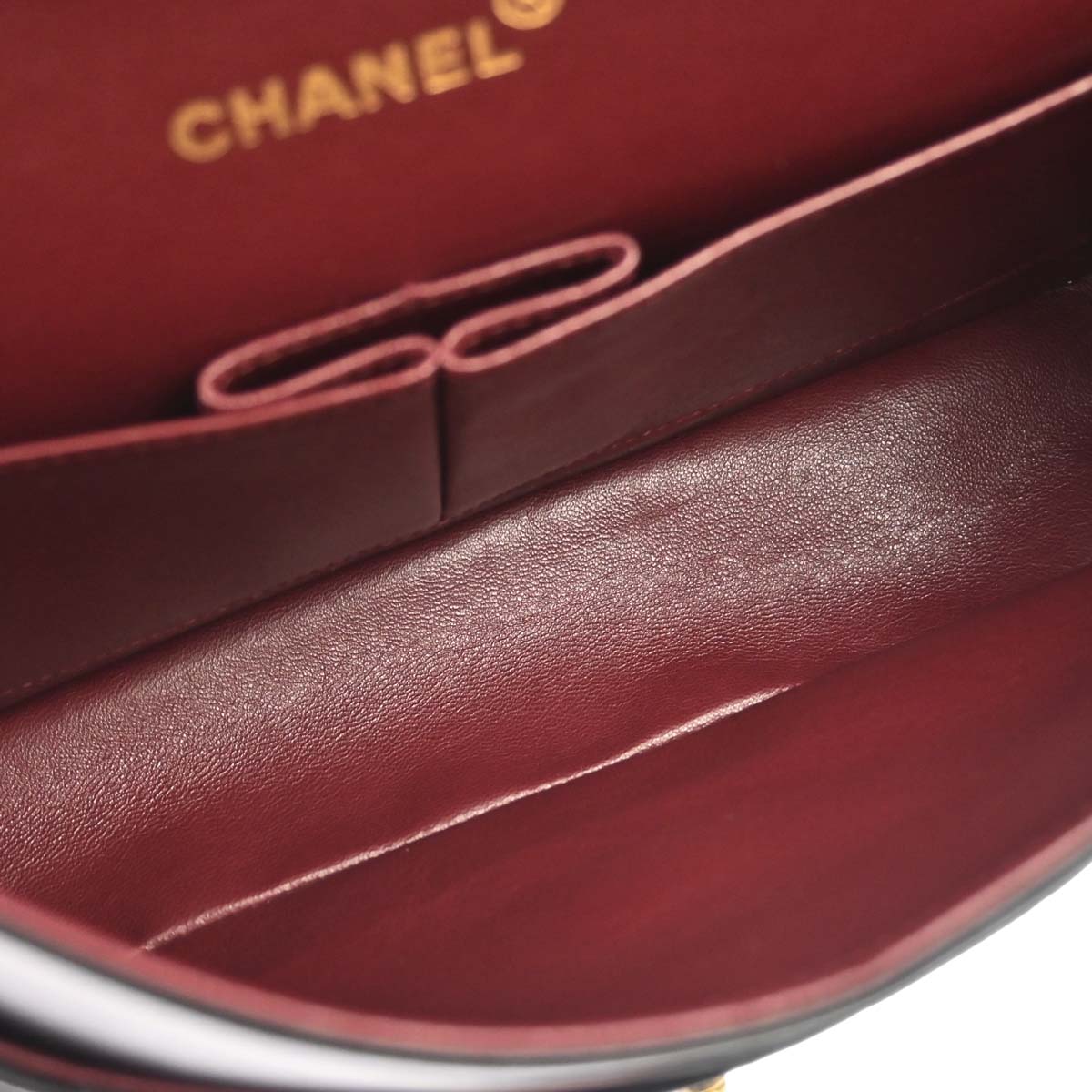 Chanel 1991-1994 Black Lambskin Medium Classic Double Flap Shoulder Bag