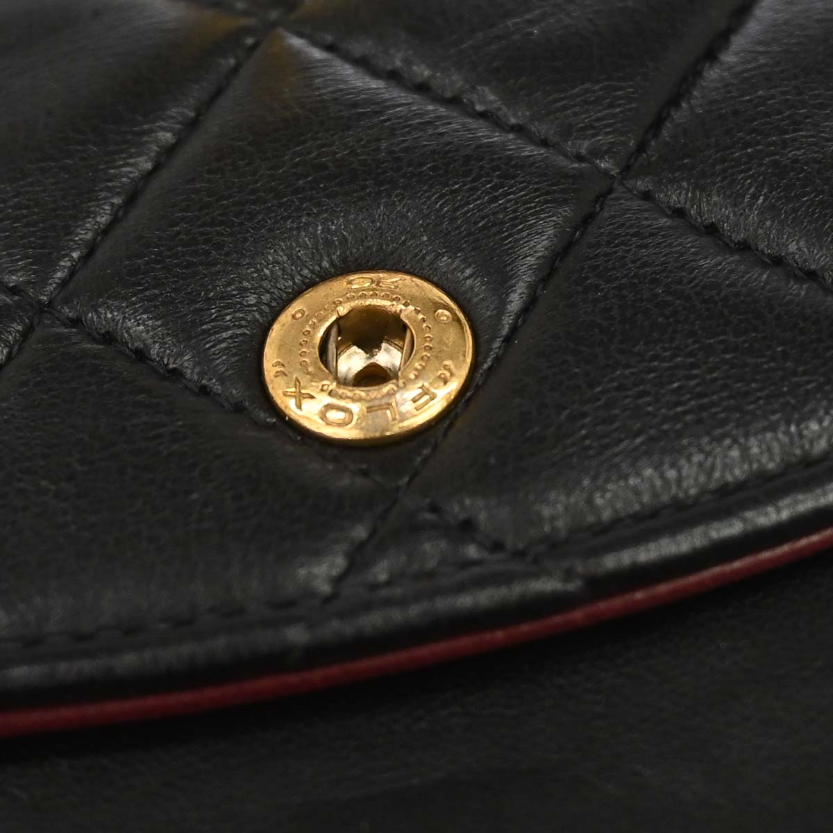 Chanel 1991-1994 Black Lambskin Medium Classic Double Flap Shoulder Bag