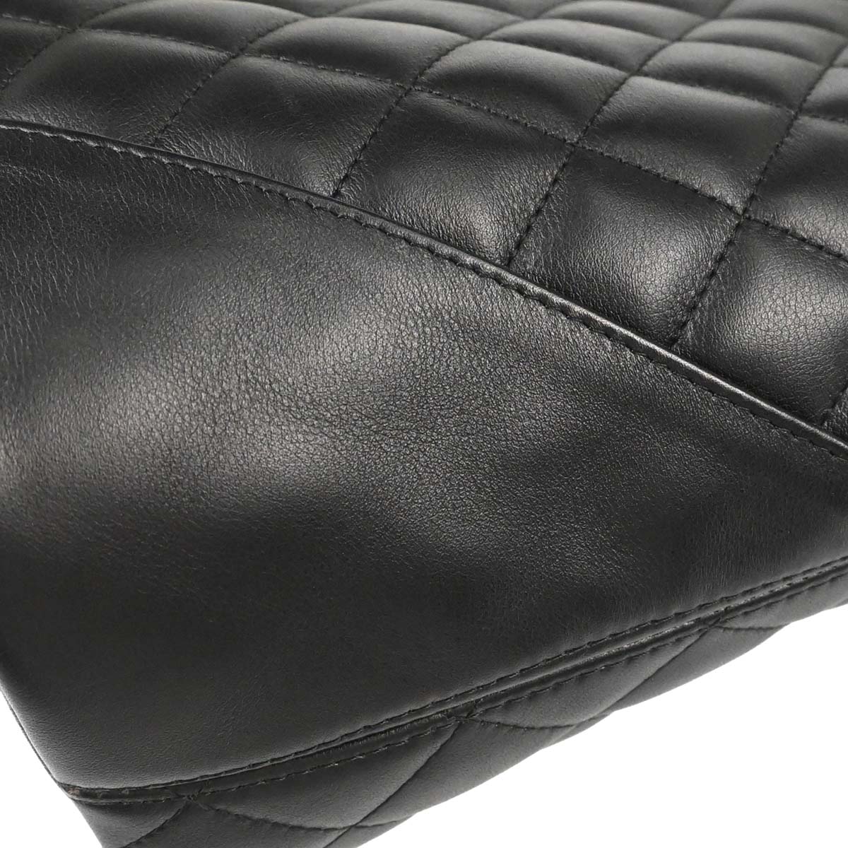 Chanel Black Calfskin Cambon Ligne Tote Handbag