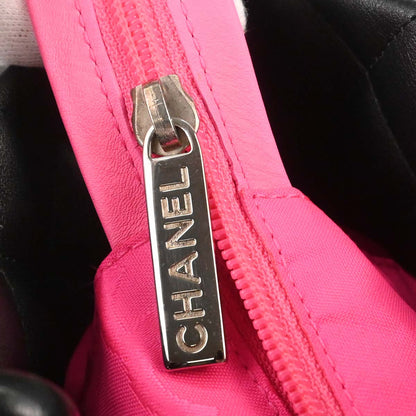 Chanel Black Calfskin Cambon Ligne Tote Handbag