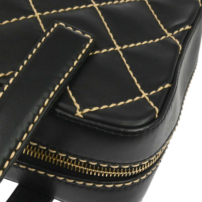 Chanel 2003-2004 Black Calfskin Wild Stitch Handbag