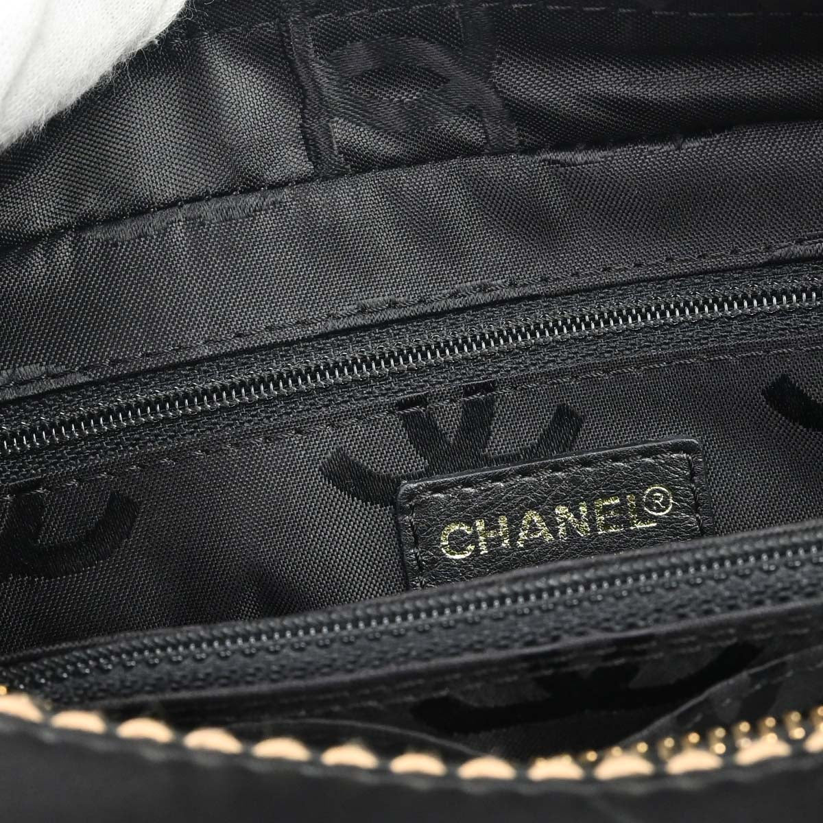 Chanel 2003-2004 Black Calfskin Wild Stitch Handbag