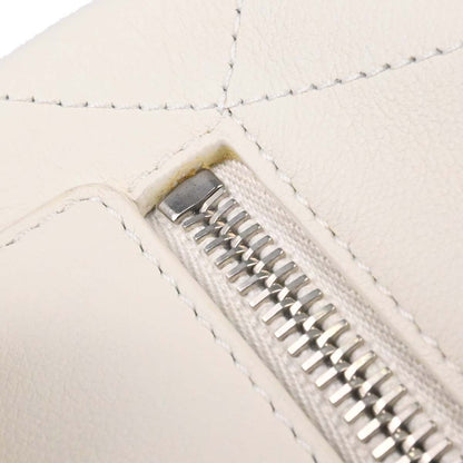 Chanel White Calfskin 2way Shoulder Bucket Handbag