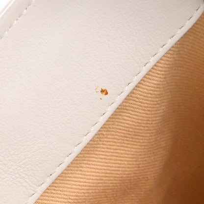 Chanel White Calfskin 2way Shoulder Bucket Handbag