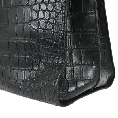 Saint Laurent Black Leather Sac de Jour 2way Shoulder Tote Handbag