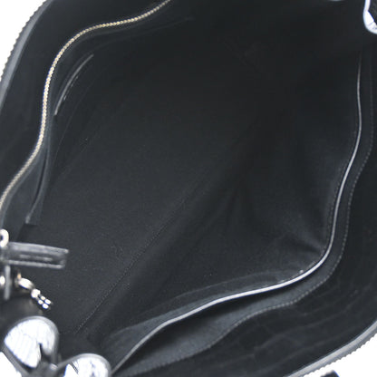 Saint Laurent Black Leather Sac de Jour 2way Shoulder Tote Handbag
