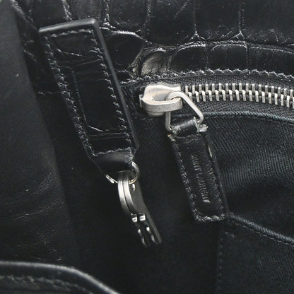 Saint Laurent Black Leather Sac de Jour 2way Shoulder Tote Handbag