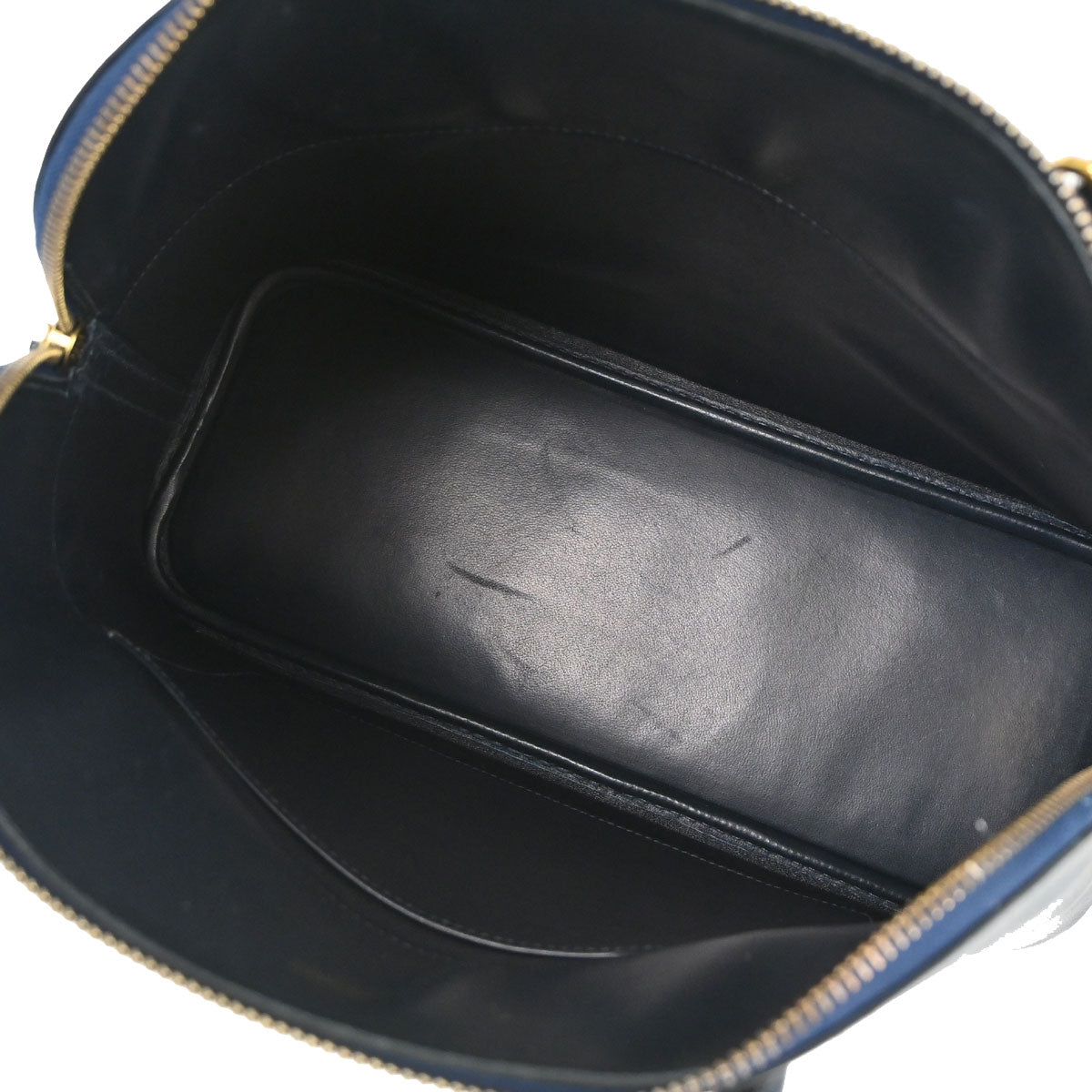 Hermes 1997 Blue Indigo Courchevel Bolide 31 2way Shoulder Handbag