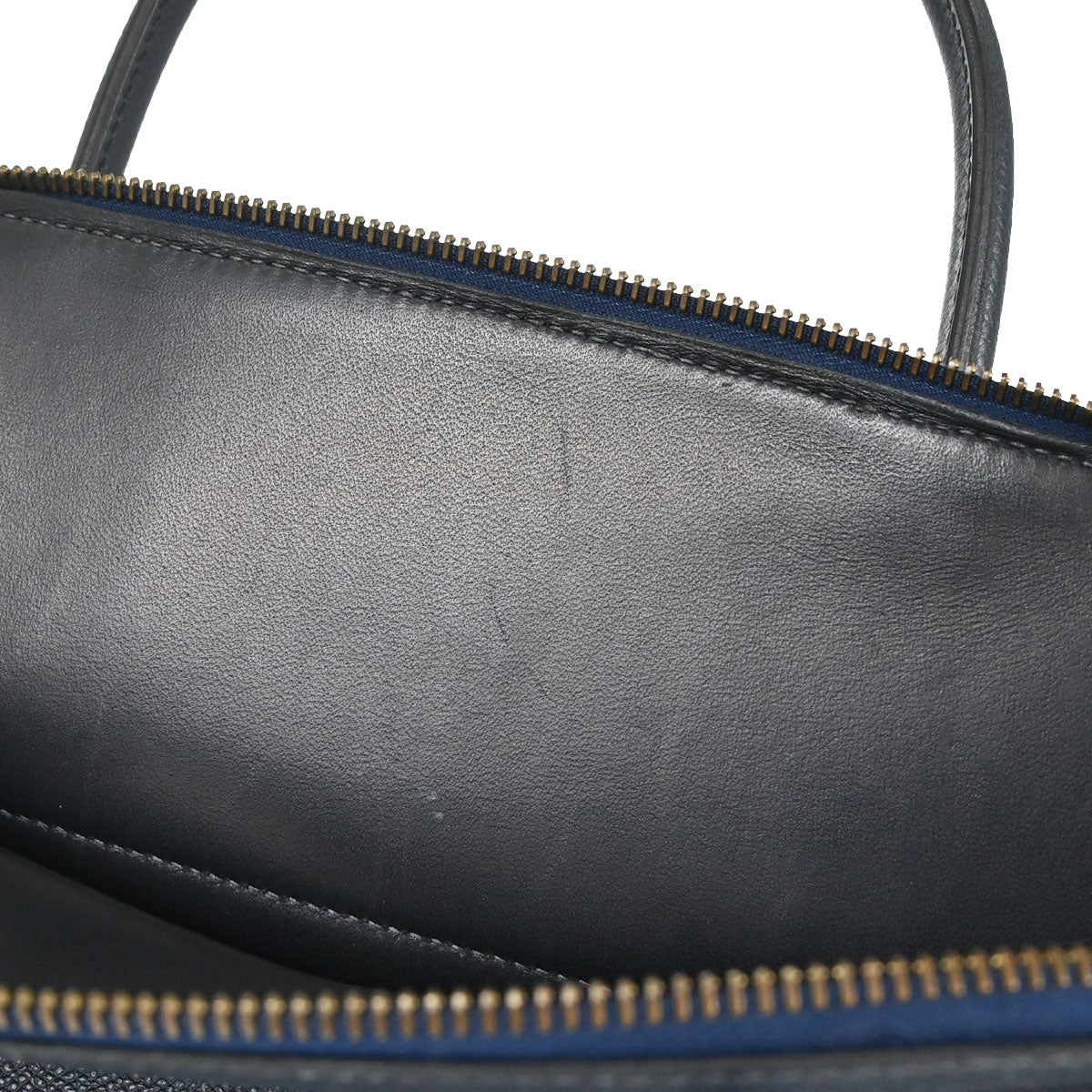 Hermes 1997 Blue Indigo Courchevel Bolide 31 2way Shoulder Handbag