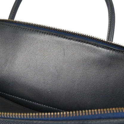 Hermes 1997 Blue Indigo Courchevel Bolide 31 2way Shoulder Handbag