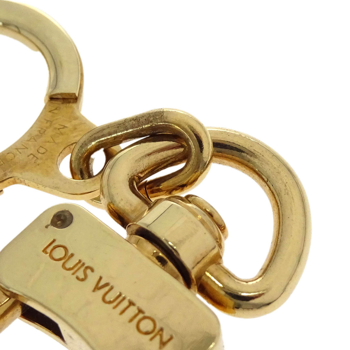 Louis Vuitton Anokre Bag Charm Key Holder Gold M62694 Small Good