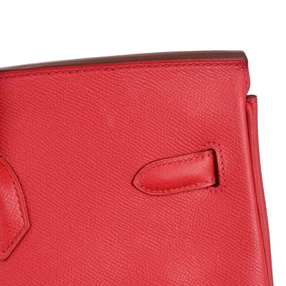 Hermes Rouge Casaque Epsom Birkin 40 Handbag