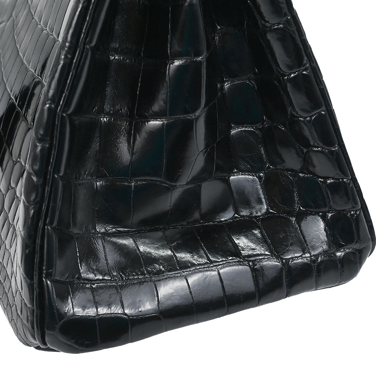 Hermes * 2009 Black Niloticus Birkin 30 Handbag