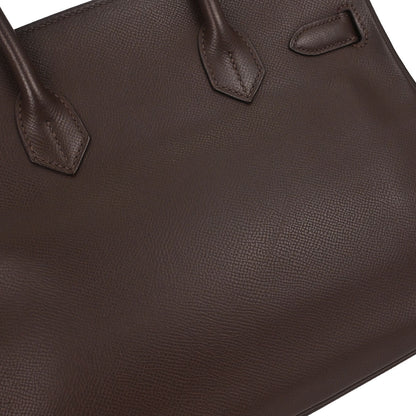 Hermes Chocolat Epsom Birkin 30 Handbag