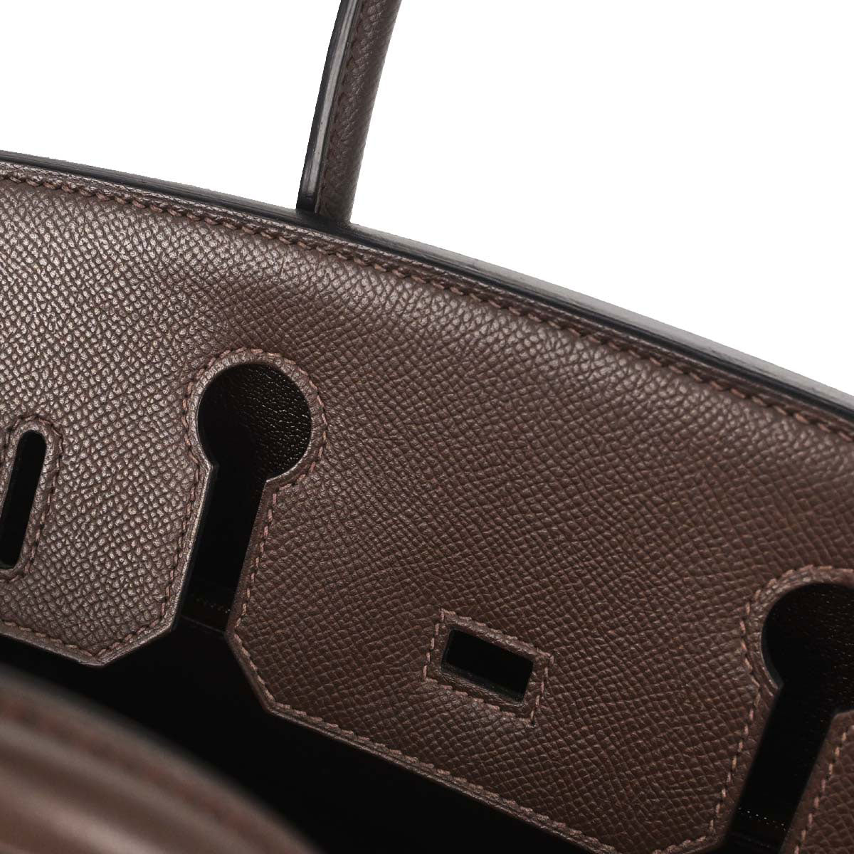 Hermes Chocolat Epsom Birkin 30 Handbag