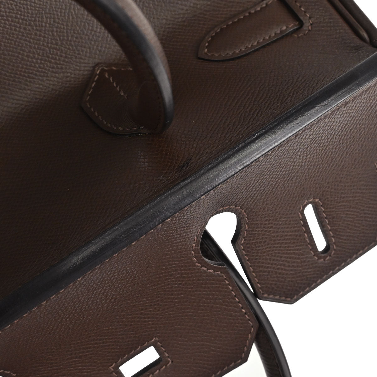Hermes Chocolat Epsom Birkin 30 Handbag
