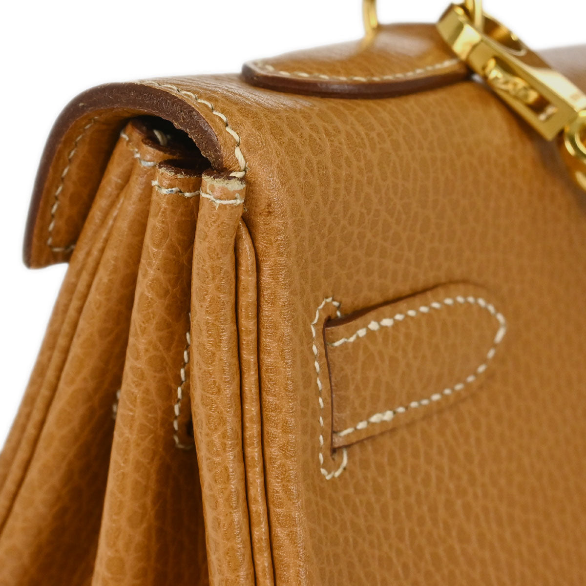 Hermes 1994 Natural Ardennes Kelly 32 Retourne 2way Shoulder Handbag