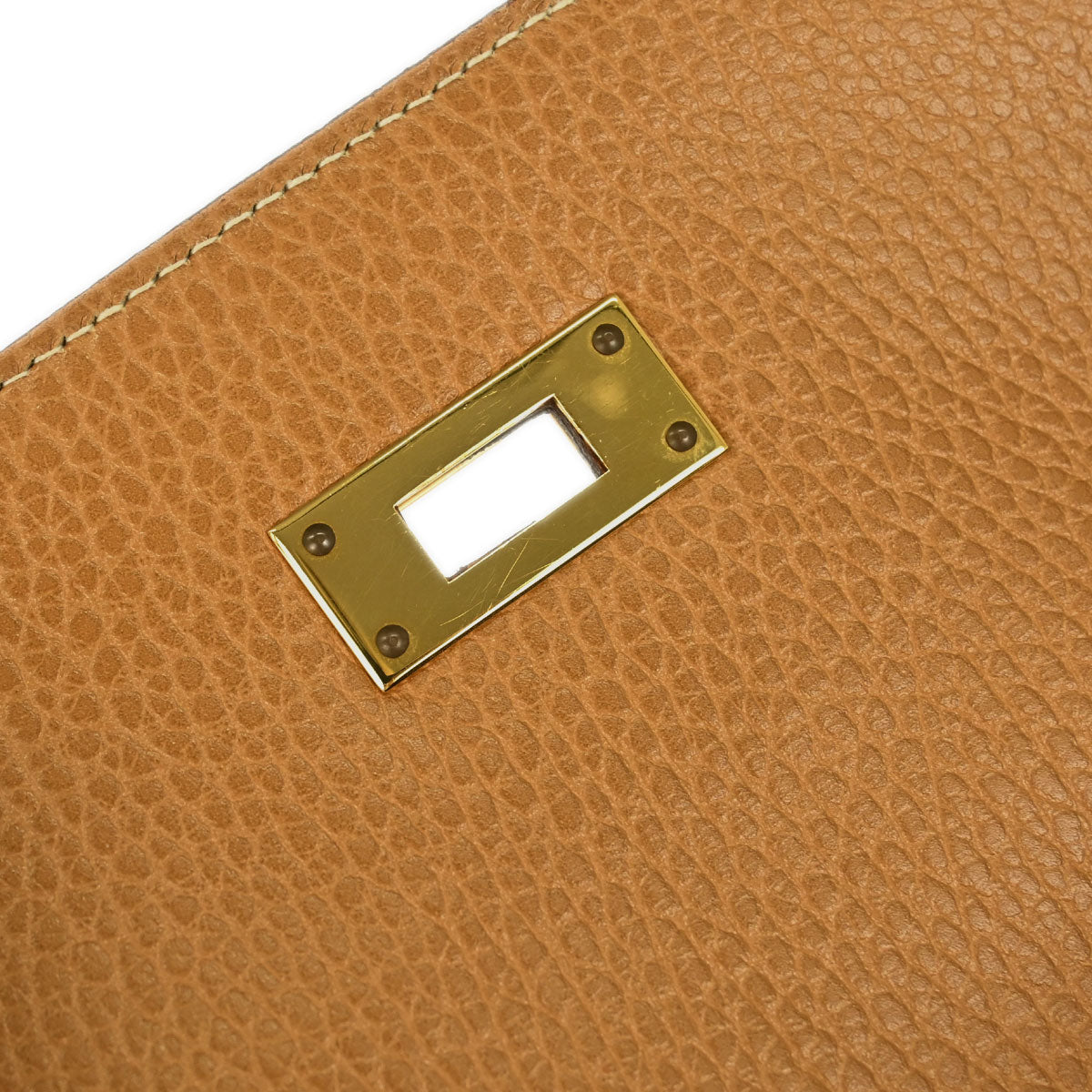 Hermes 1994 Natural Ardennes Kelly 32 Retourne 2way Shoulder Handbag