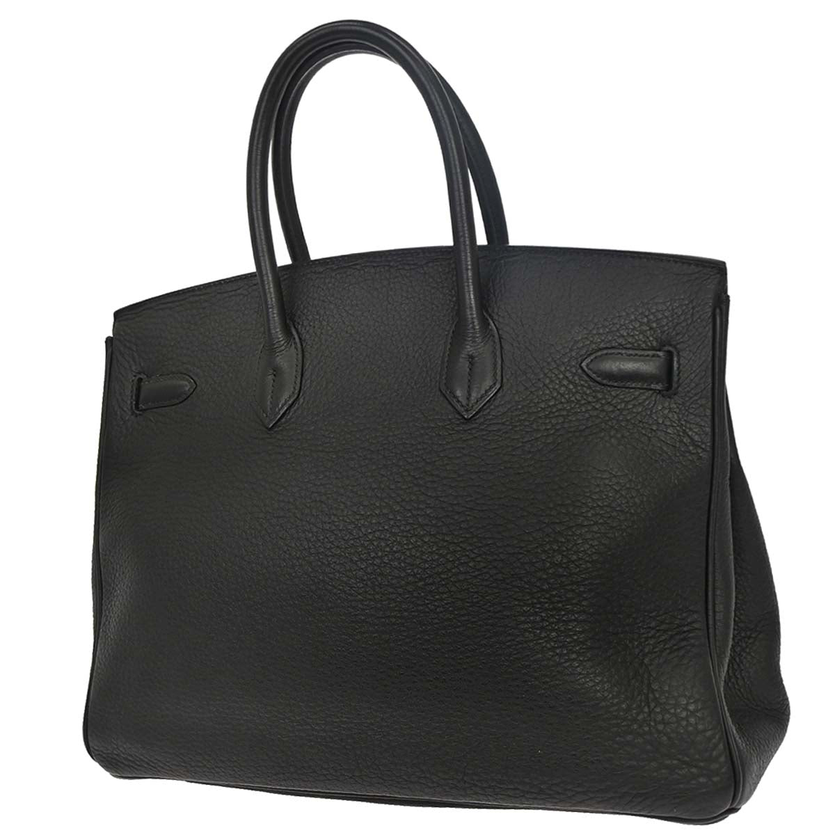 Hermes Black Taurillon Clemence Birkin 35 Handbag