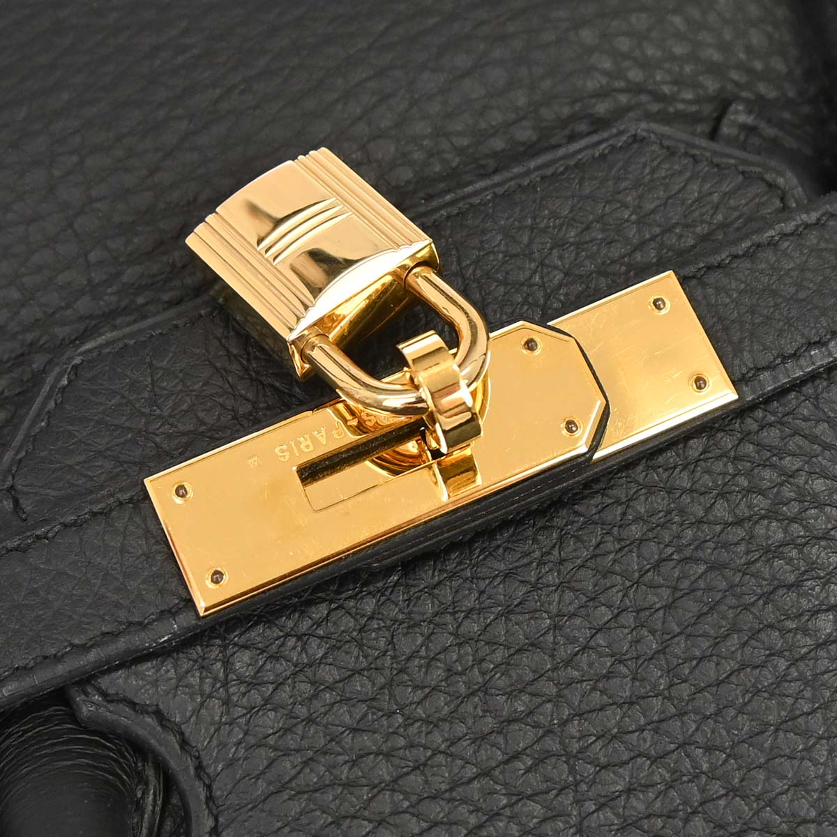 Hermes Black Taurillon Clemence Birkin 35 Handbag