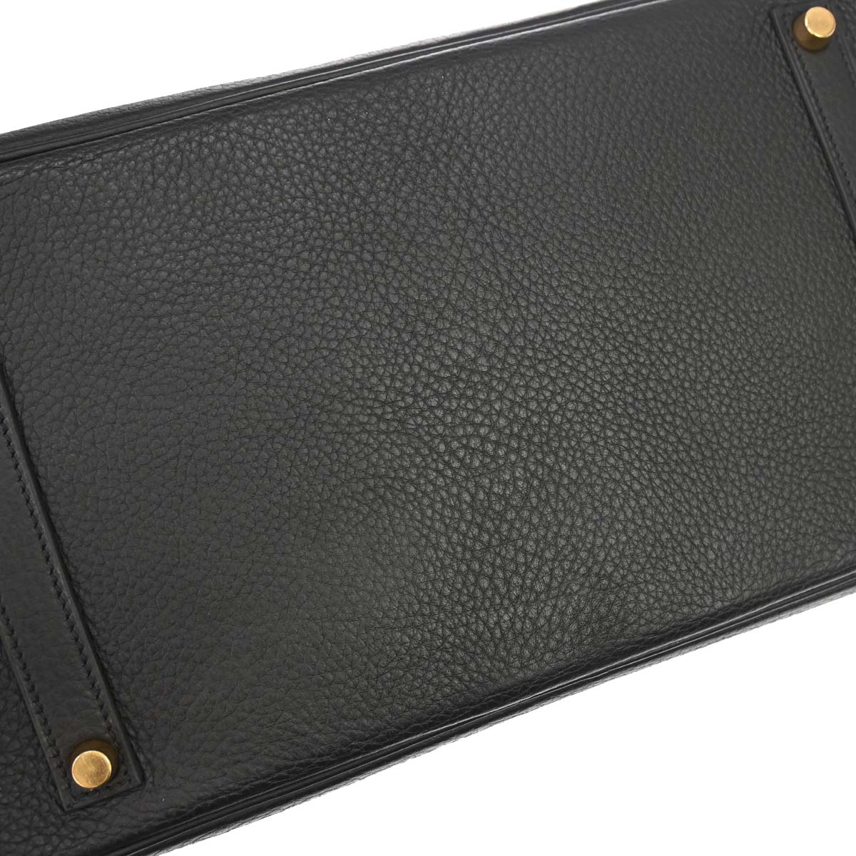Hermes Black Taurillon Clemence Birkin 35 Handbag