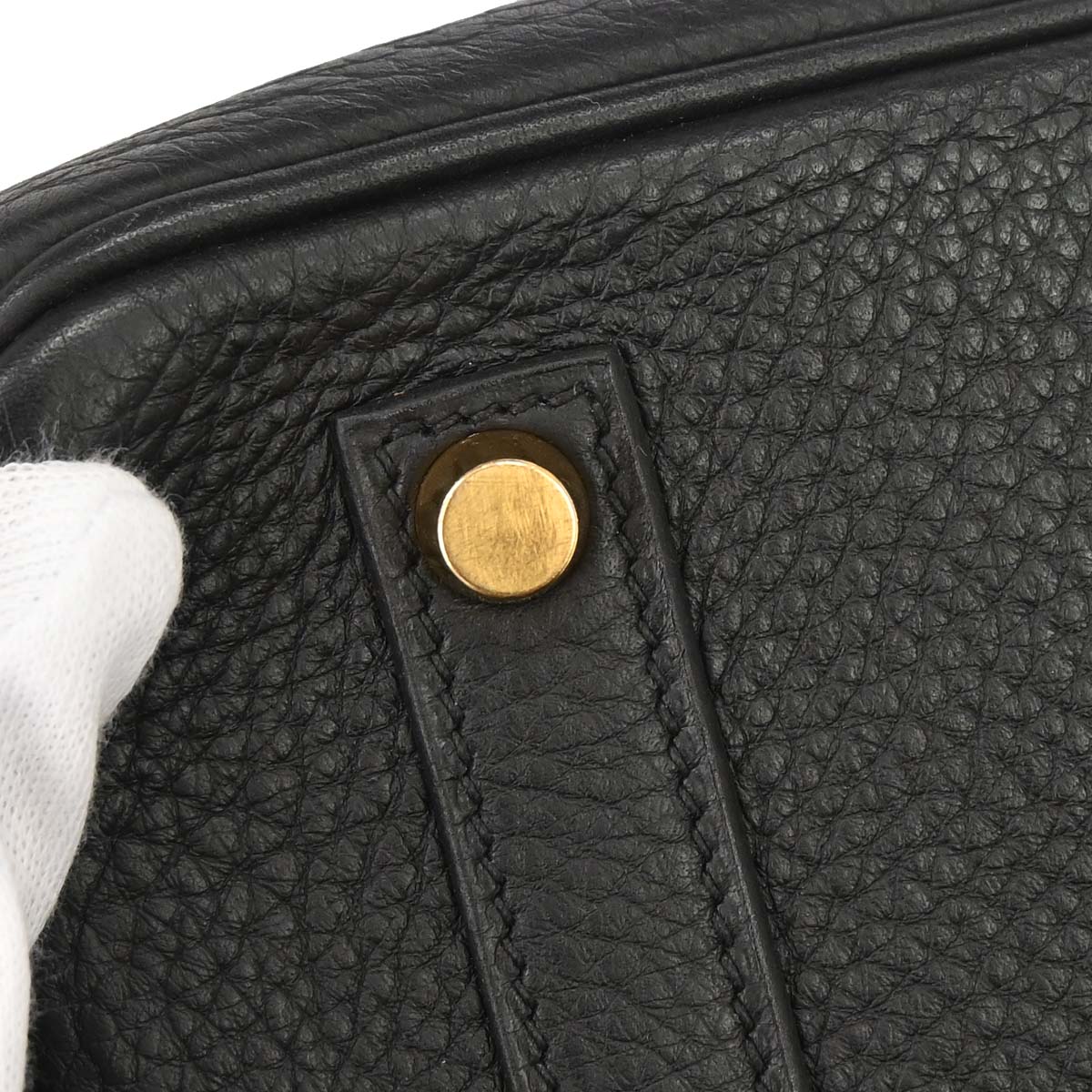 Hermes Black Taurillon Clemence Birkin 35 Handbag