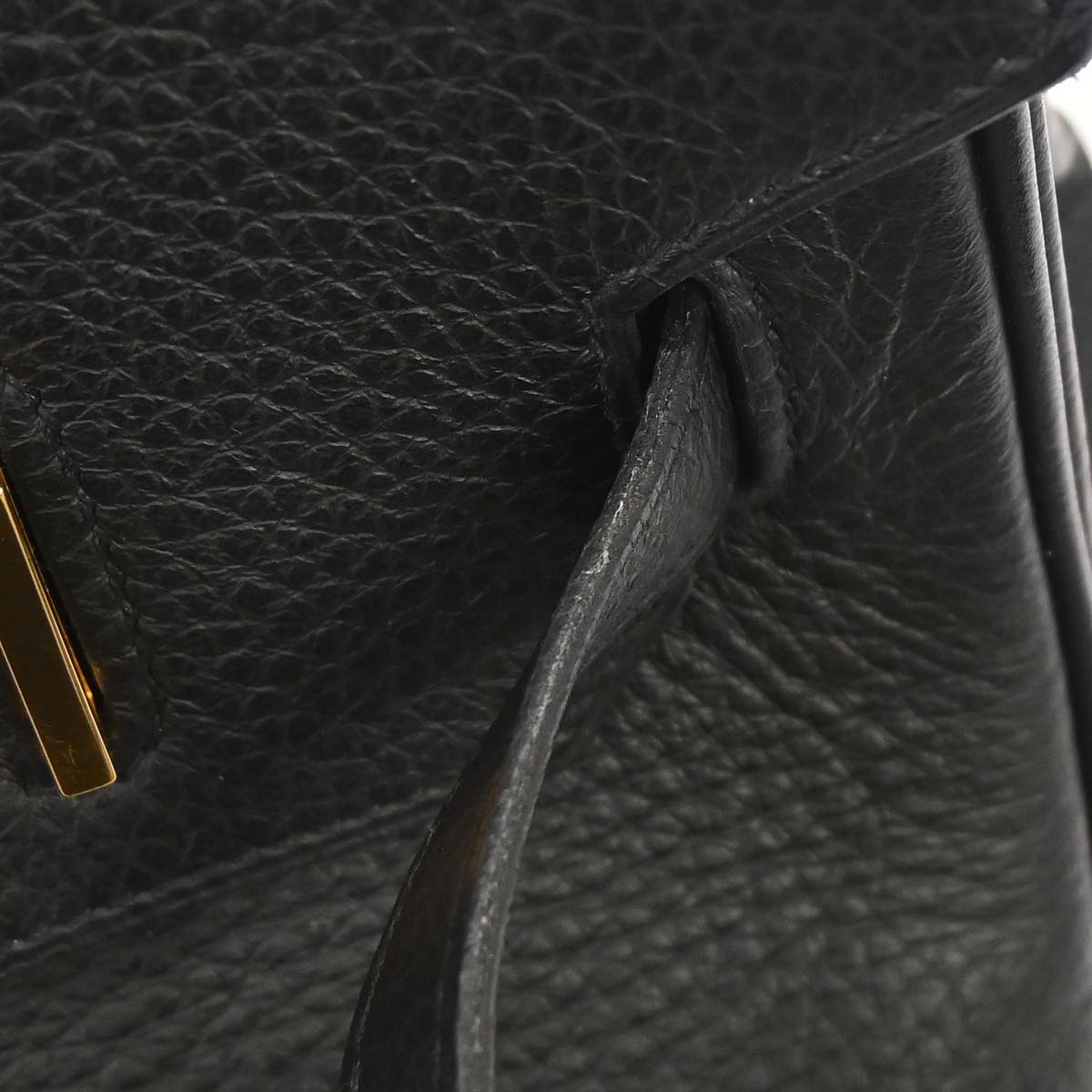 Hermes Black Taurillon Clemence Birkin 35 Handbag