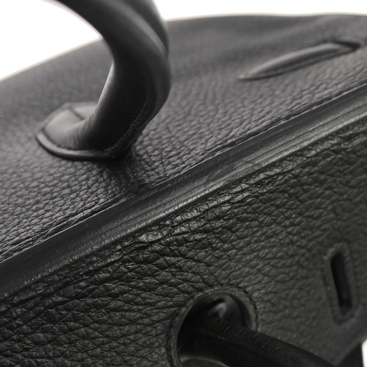 Hermes Black Taurillon Clemence Birkin 35 Handbag