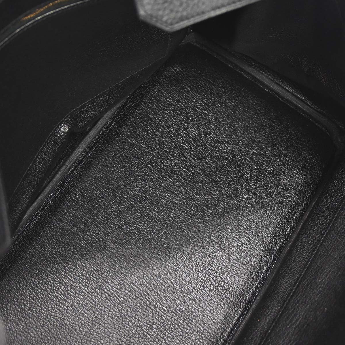 Hermes Black Taurillon Clemence Birkin 35 Handbag