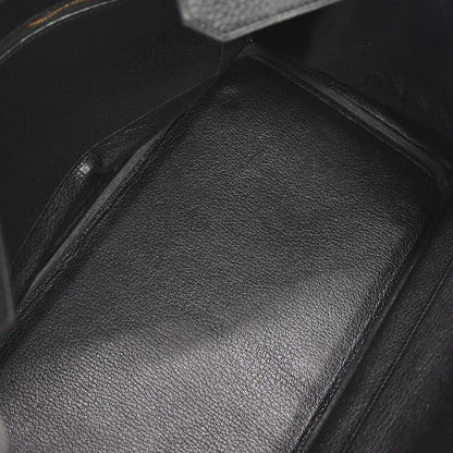 Hermes Black Taurillon Clemence Birkin 35 Handbag