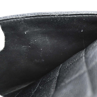 Chanel 1996-1997 Black Caviar Skin Shoulder Bag