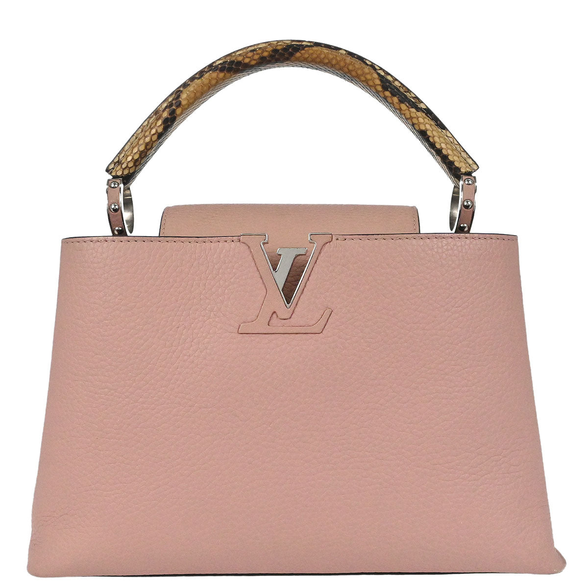 Louis Vuitton * Pink Python Capucines MM Handbag N92801
