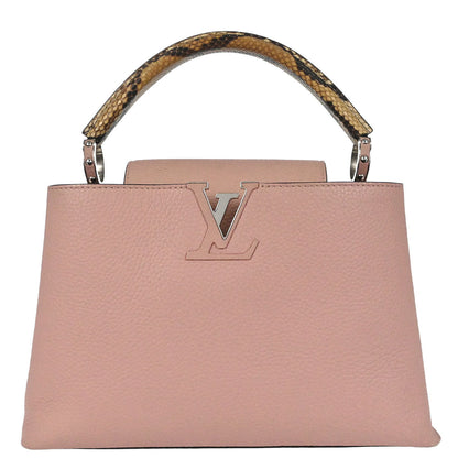 Louis Vuitton * Pink Python Capucines MM Handbag N92801