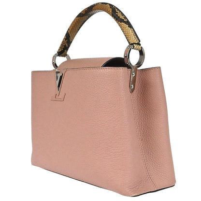 Louis Vuitton * Pink Python Capucines MM Handbag N92801