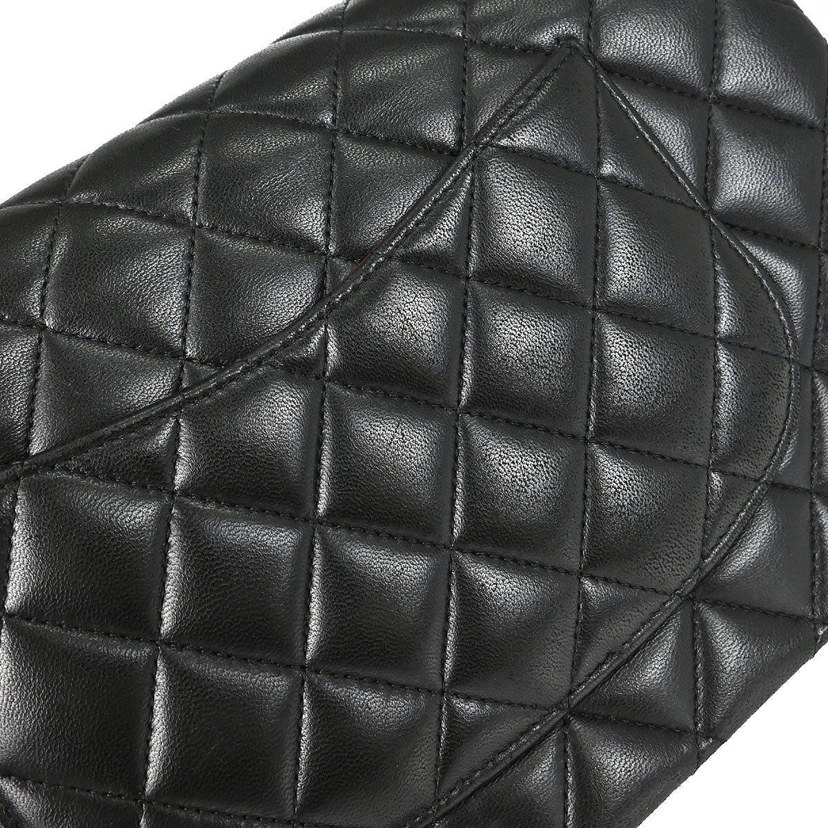 Chanel Black Lambskin Medium Classic Double Flap Shoulder Bag