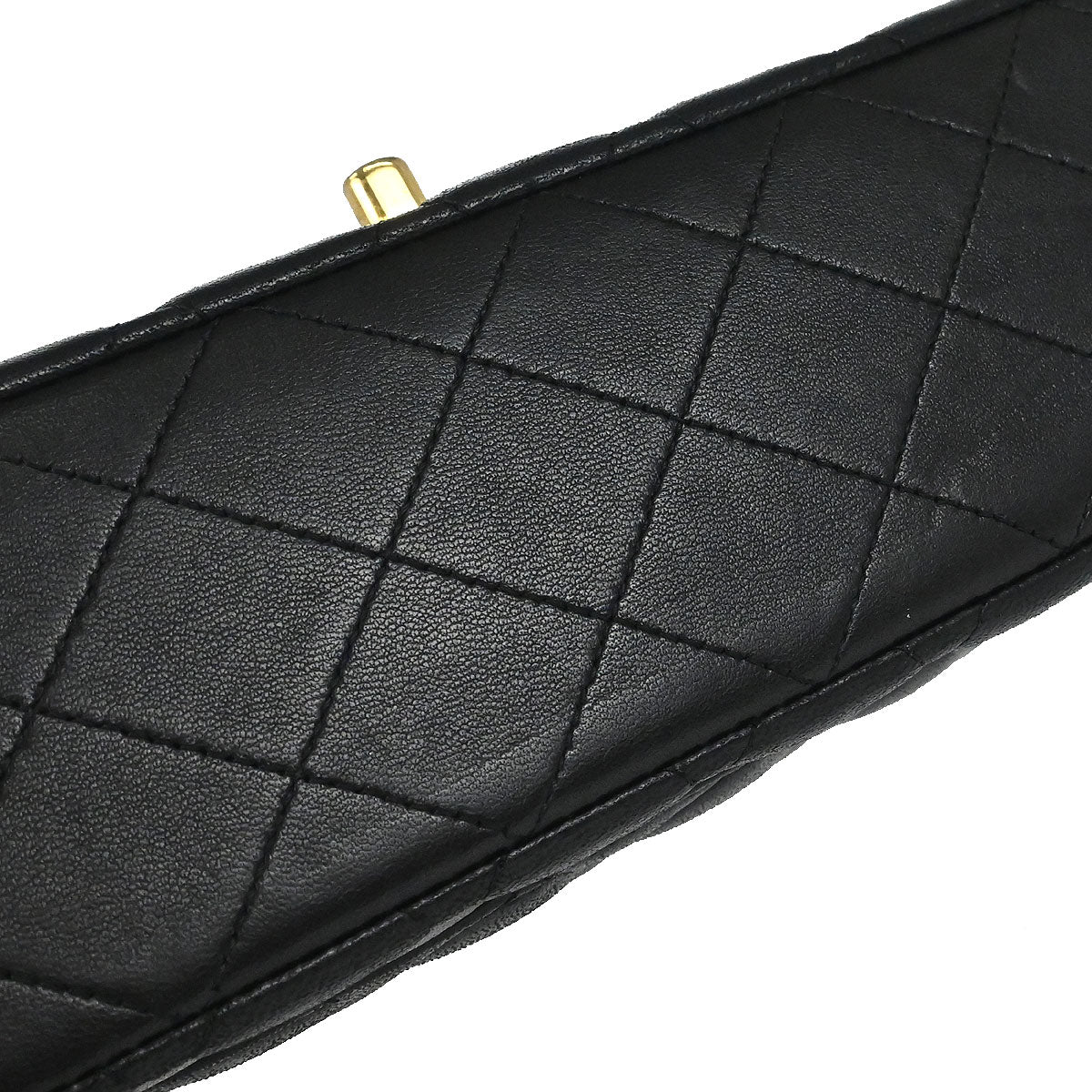 Chanel Black Lambskin Medium Classic Double Flap Shoulder Bag