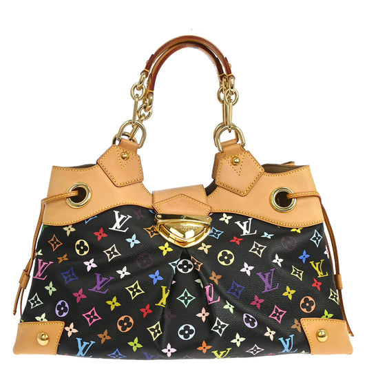 Louis Vuitton Black Monogram Multicolor Ursula Handbag M40124