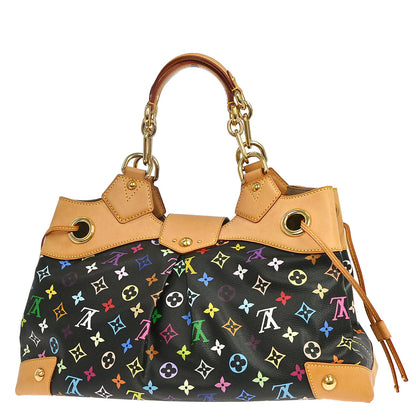 Louis Vuitton Black Monogram Multicolor Ursula Handbag M40124