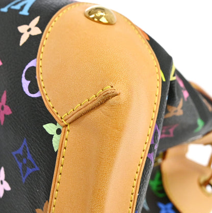 Louis Vuitton Black Monogram Multicolor Ursula Handbag M40124