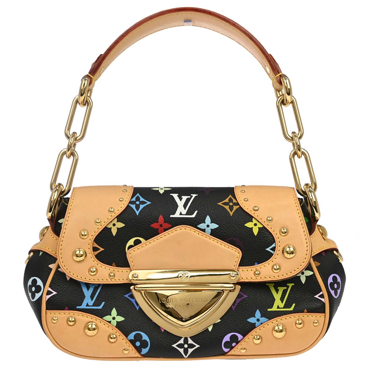 Louis Vuitton Black Monogram Multicolor Marilyn Handbag M40128