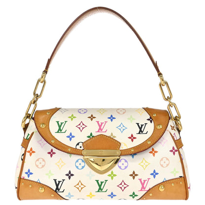 Louis Vuitton 2008 White Monogram Multicolor Beverly MM Handbag M40203